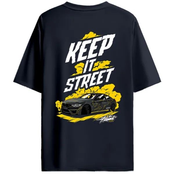 BMW_M4-Style_Coupe_Keep_It_Street_Graphic_T-Shirt_-_Navy_Blue