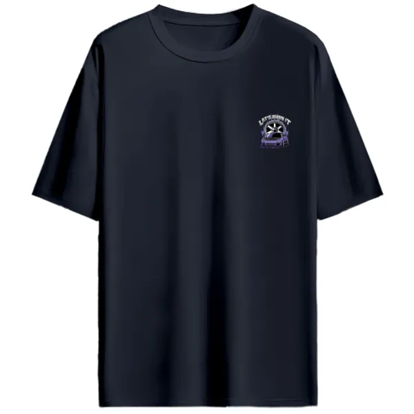 Mazda_RX-7_FD_Purple_Lets_Burn_It_Graphic_T-Shirt_-_Navy_Blue