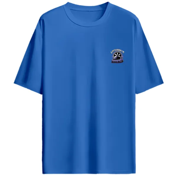 Mazda_RX-7_FD_Purple_Lets_Burn_It_Graphic_T-Shirt_-_Royal_Blue