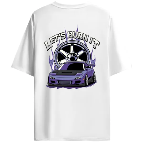 Mazda_RX-7_FD_Purple_Lets_Burn_It_Graphic_T-Shirt_-_White