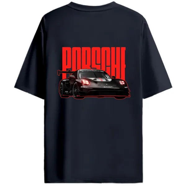 Porsche_911_GT3-Style_Racing_Car_Red_Track_Graphic_T-Shirt_-_Navy_Blue