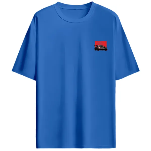 Porsche_911_GT3-Style_Racing_Car_Red_Track_Graphic_T-Shirt_-_Royal_Blue