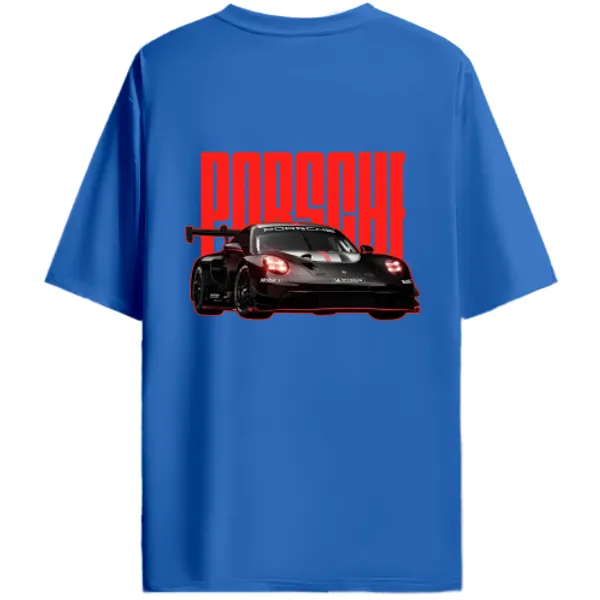 Porsche_911_GT3-Style_Racing_Car_Red_Track_Graphic_T-Shirt_-_Royal_Blue