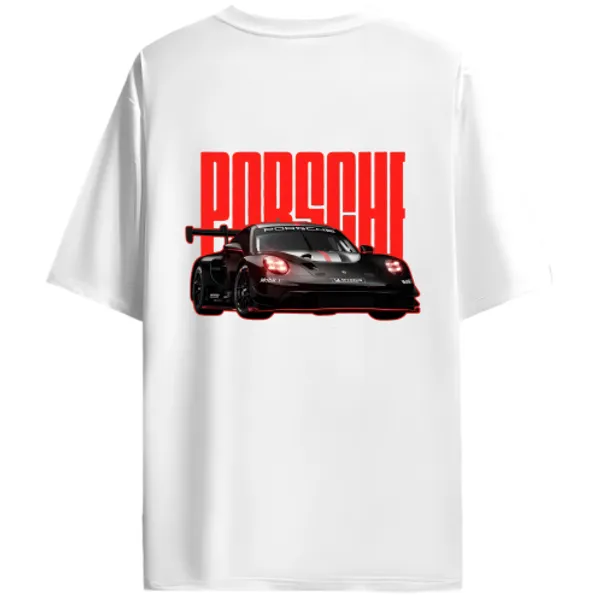 Porsche_911_GT3-Style_Racing_Car_Red_Track_Graphic_T-Shirt_-_White