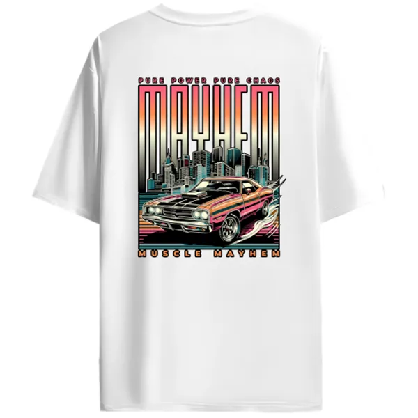 Classic_American_Muscle_Car_Muscle_Mayhem_Graphic_T-Shirt_-_White