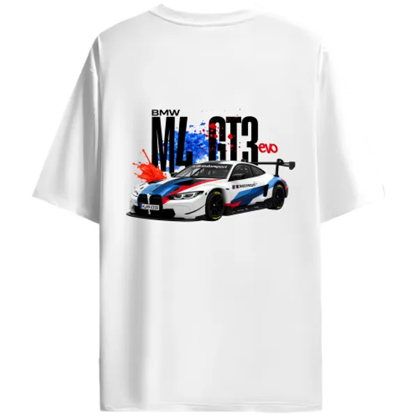 BMW_M4_GT3_EVO_Motorsport_Splash_Graphic_T-Shirt_-_Olive_Green
