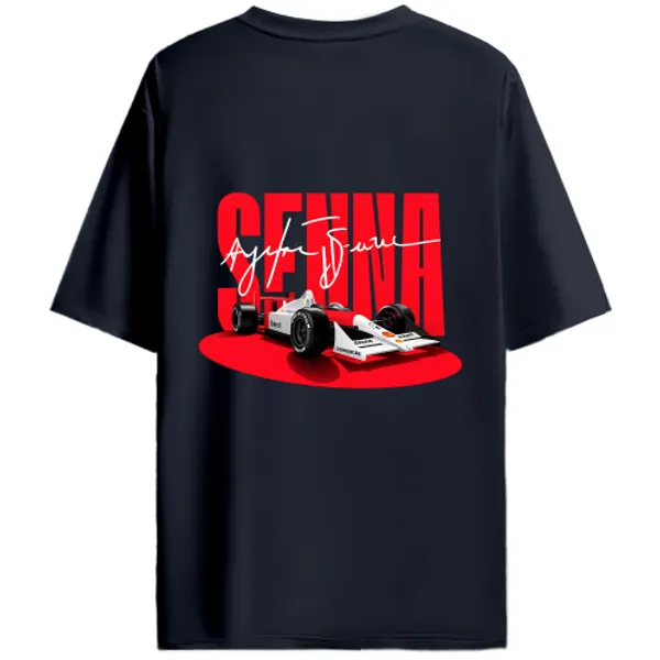 Formula_Racing_Car_Red_Senna_Tribute_Graphic_T-Shirt_-_Navy_Blue