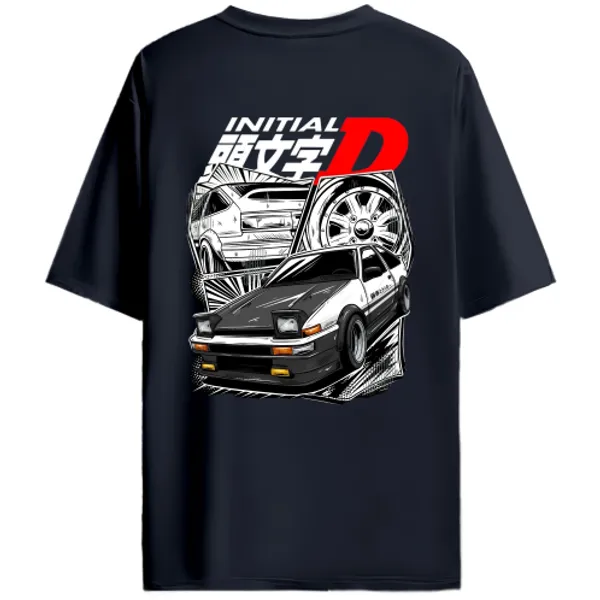 Toyota_AE86_Sprinter_Trueno_Initial_D_Manga_Graphic_T-Shirt_-_Navy_Blue