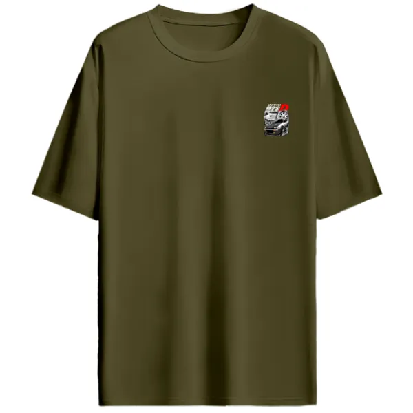 Toyota_AE86_Sprinter_Trueno_Initial_D_Manga_Graphic_T-Shirt_-_Olive_Green