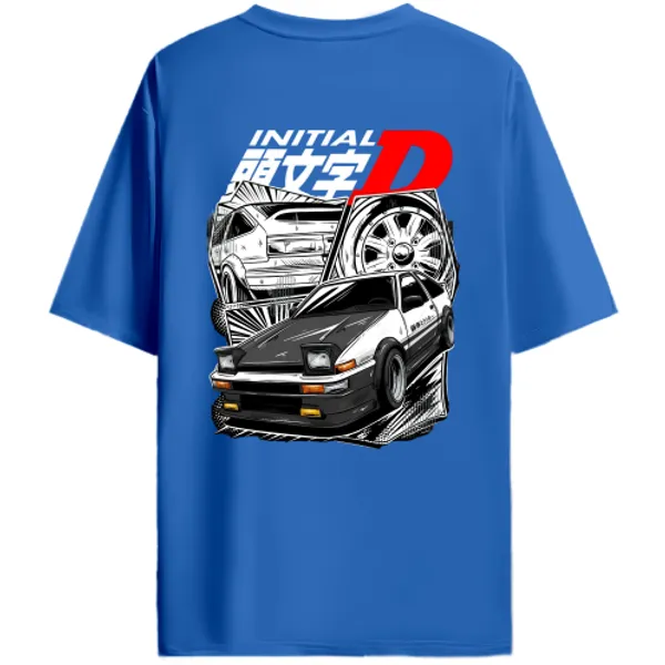 Toyota_AE86_Sprinter_Trueno_Initial_D_Manga_Graphic_T-Shirt_-_Royal_Blue