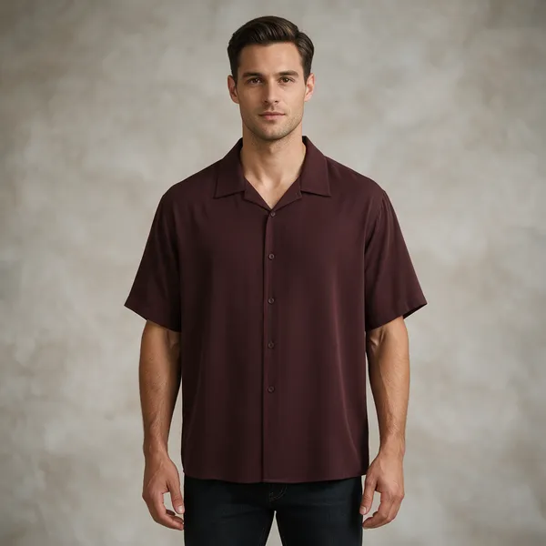 Maroon_Cotton_Oversized_Shirt_For_Unisex