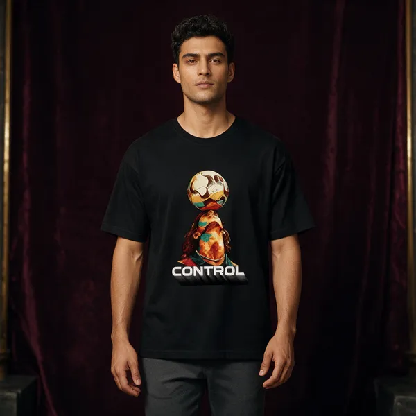 Black_Cotton_Graphic_T-Shirt_For_Unisex