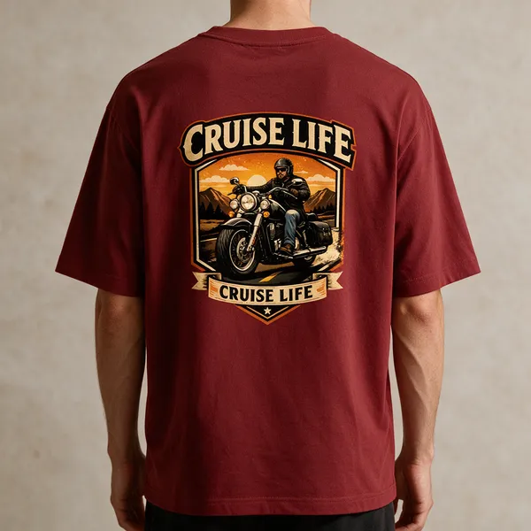 Red_Cotton_Oversized_T-Shirt_For_Men