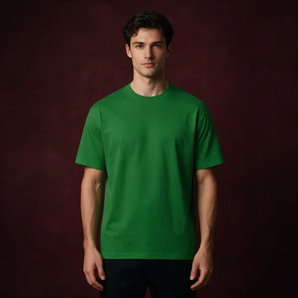 Green_Cotton_T-Shirt_For_Unisex