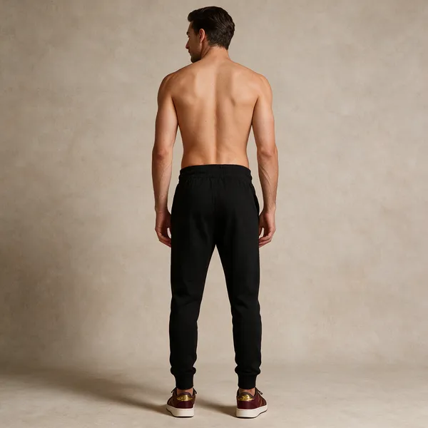 Black_Cotton_Joggers_For_Unisex