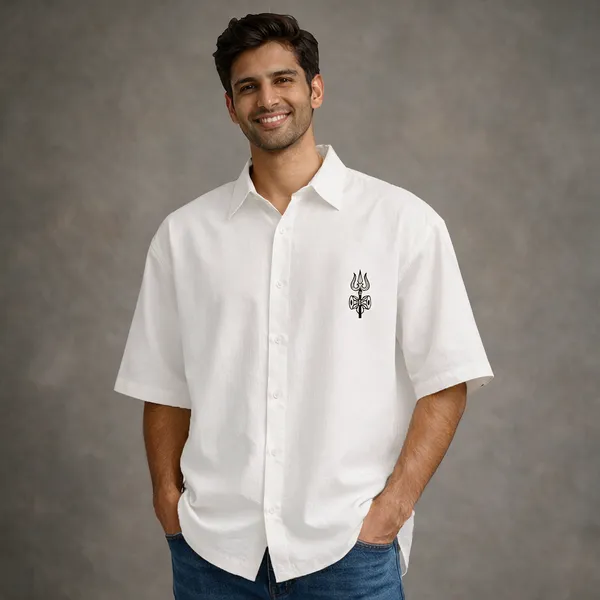White_Cotton_Oversized_Shirt_For_Men