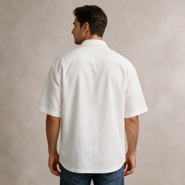White_Cotton_Oversized_Shirt_For_Men