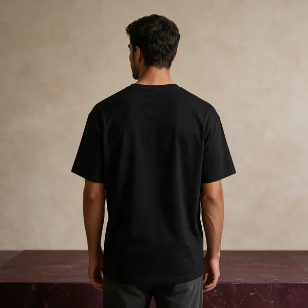 Black_Cotton_T-Shirt_For_Unisex