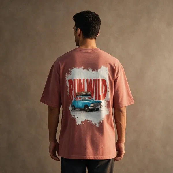 Peach_Cotton_Oversized_T-Shirt_For_Men