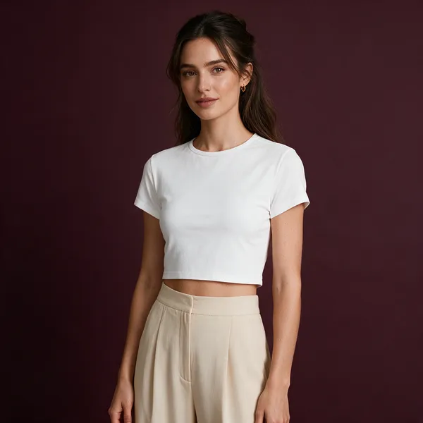 White_Cotton_Baby_Tee_For_Women