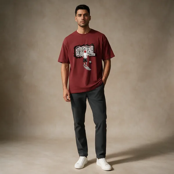 Red_Cotton_T-Shirt_For_Unisex