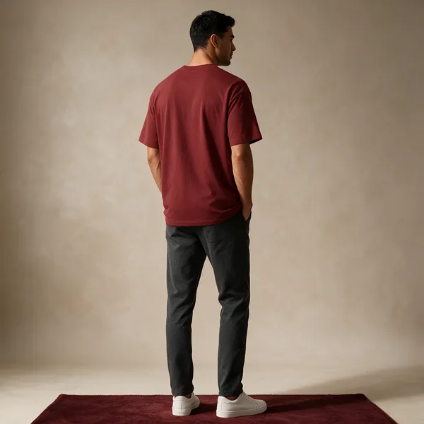 Red_Cotton_T-Shirt_For_Unisex
