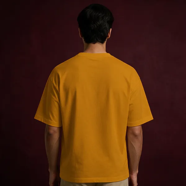 Mustard_Yellow_Cotton_Oversized_Shirt_For_Unisex