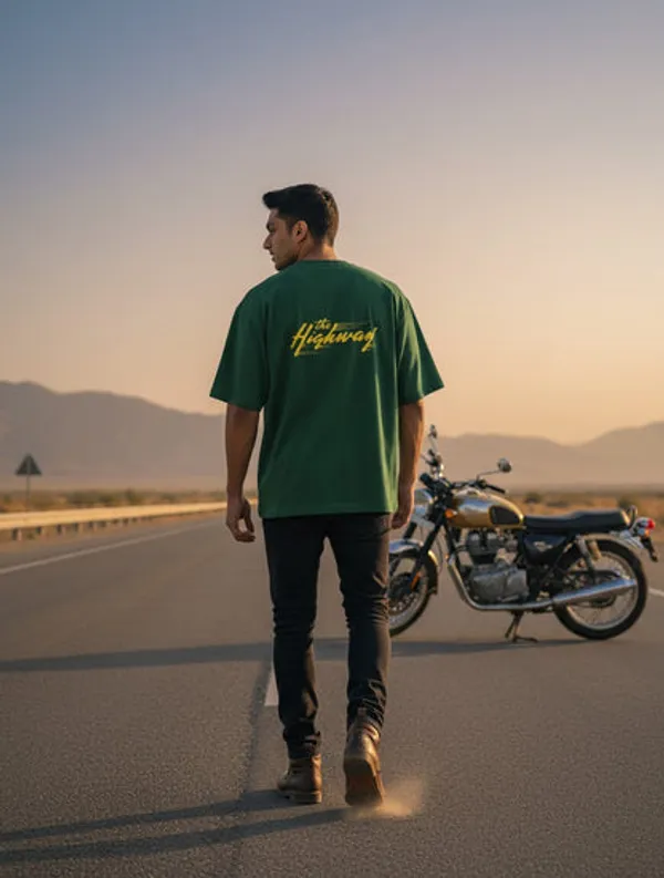 Green_Cotton_Oversized_T-Shirt_For_Men