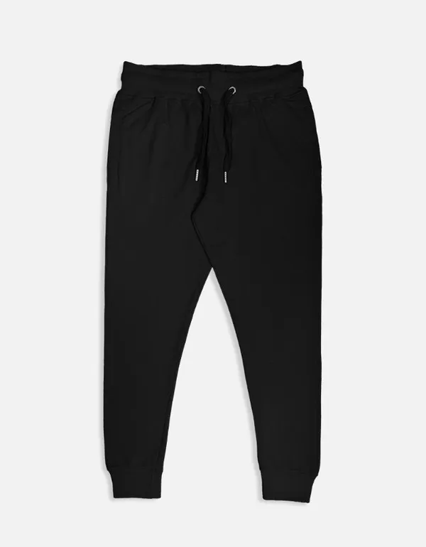 Black_Cotton_Joggers_For_Unisex