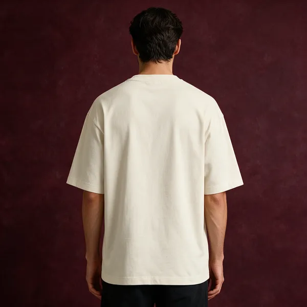 Off_White_Cotton_T-Shirt_For_Unisex