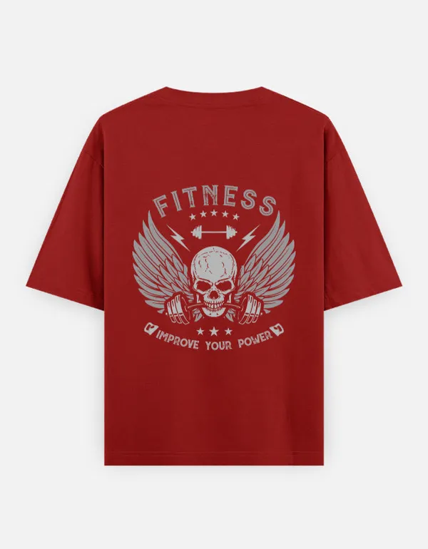 Red_Cotton_Oversized_T-Shirt_For_Men