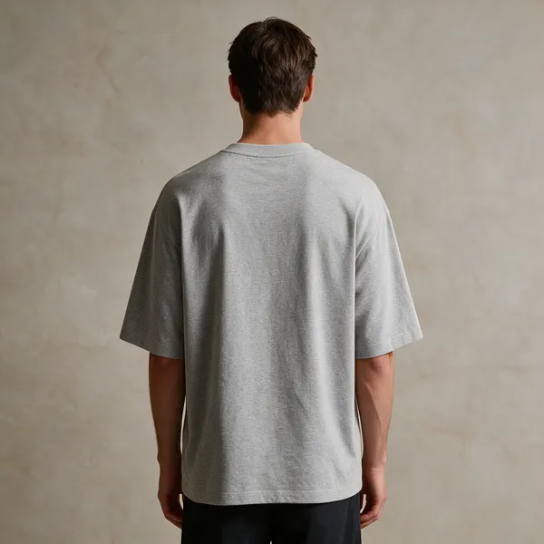 Melange_Grey_Cotton_Oversized_T-Shirt_For_Unisex