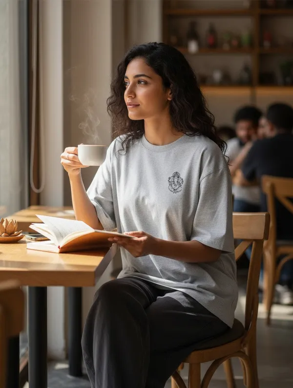 Grey_Cotton_T-Shirt_For_Unisex