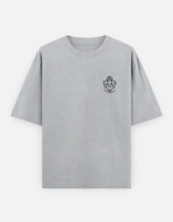 Grey_Cotton_T-Shirt_For_Unisex