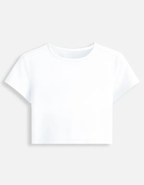 White_Cotton_Baby_Tee_For_Women