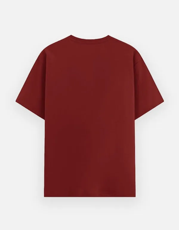 Maroon_Cotton_T-Shirt_For_Unisex