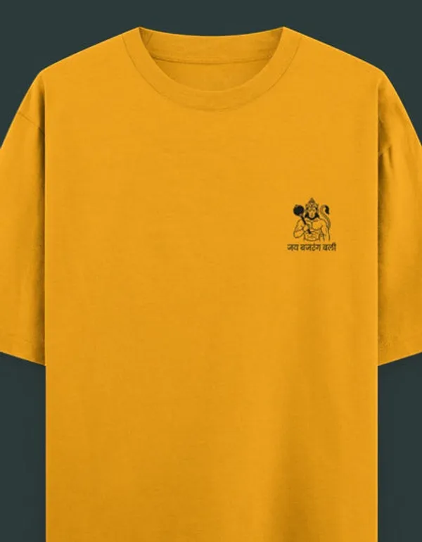 Mustard_Yellow_Cotton_Oversized_T-Shirt_For_Unisex