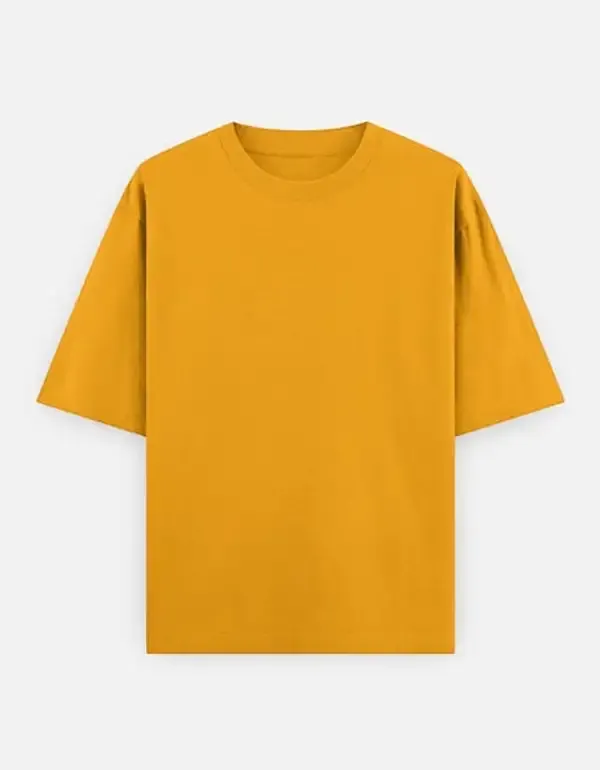 Mustard_Yellow_Cotton_Oversized_Shirt_For_Unisex