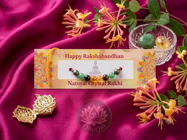 Green_Crystal_Beaded_Rakhi_For_Brothers