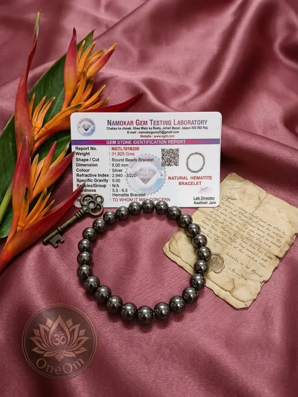 Silver_Hematite_Crystal_Beaded_Bracelet_For_Unisex