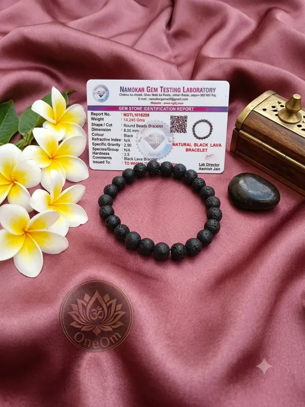Black_Lava_Crystal_Beaded_Bracelet_For_Unisex