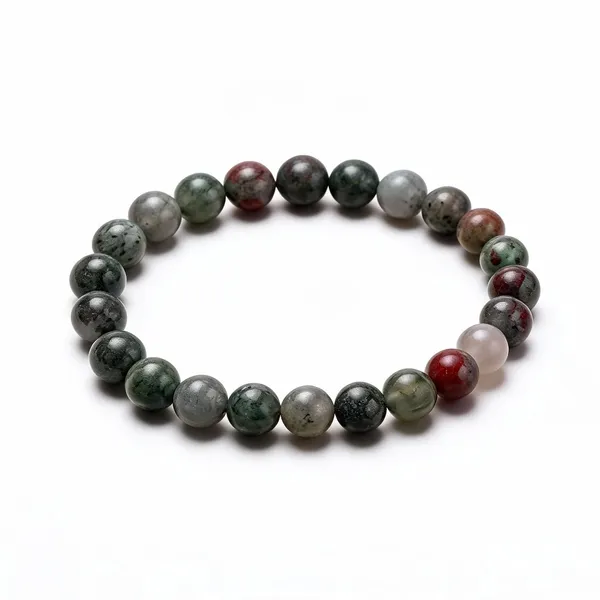 Green_Bloodstone_Crystal_Beaded_Bracelet_For_Unisex
