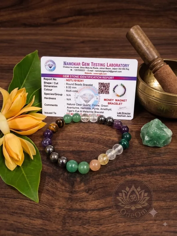 Multicolor_Natural_Stone_Crystal_Beaded_Bracelet_For_Unisex