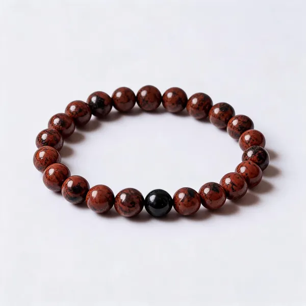 Brown_Mahogany_Obsidian_Crystal_Beaded_Bracelet_For_Unisex