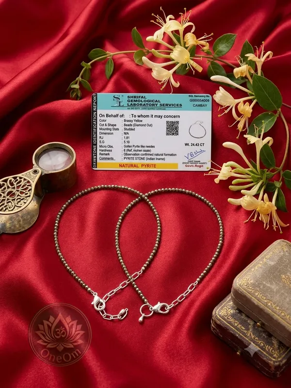 Gold_Pyrite_Crystal_Beaded_Anklet_For_Women