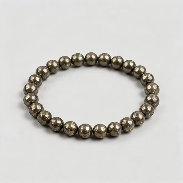 Metallic_Pyrite_Crystal_Beaded_Bracelet_For_Unisex