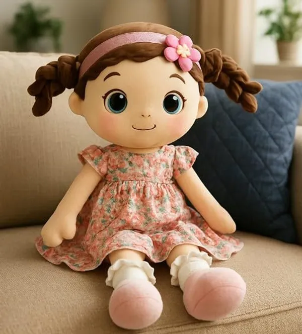 Girl_Plush_Doll_With_Dress