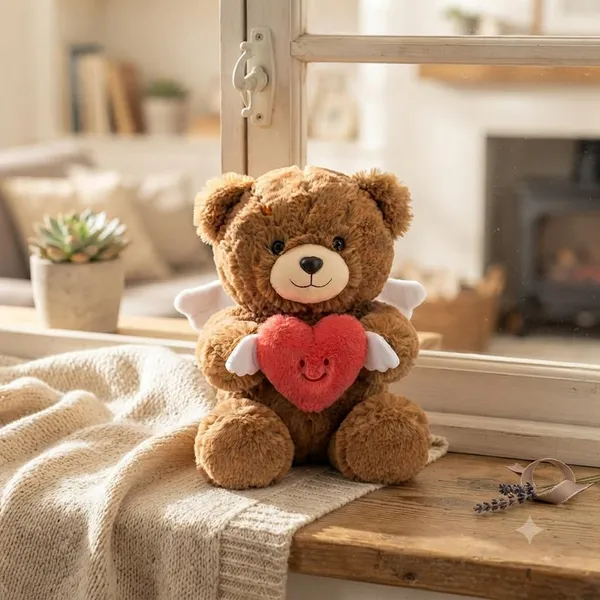 Teddy_Bear_Plush_Toy_With_Heart_Cushion