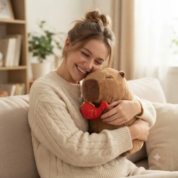 Capybara_Plush_Toy_With_Fish