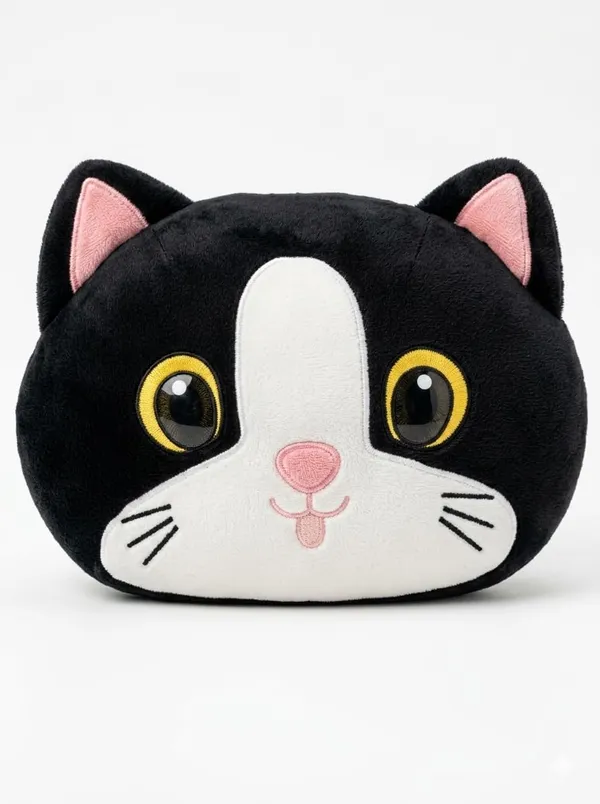 Tuxedo_Cat_Face_Plush_Cushion